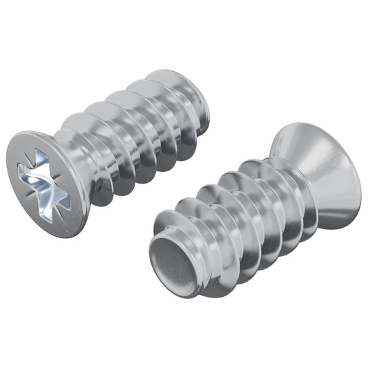 Screw 2 pcs Silver M6 x 12 mm Iron