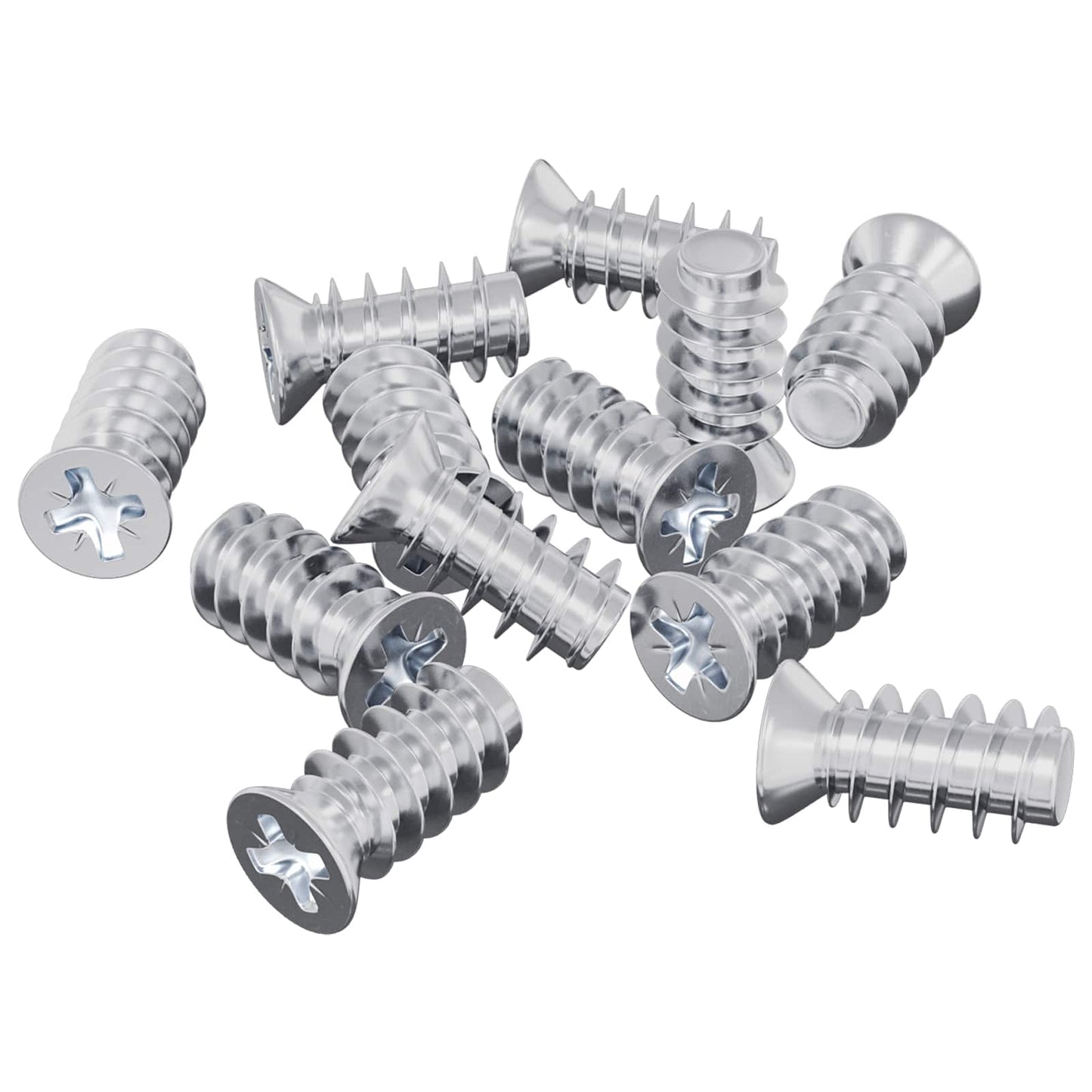 Screw 10909 pcs Silver M6 x 12 mm Iron