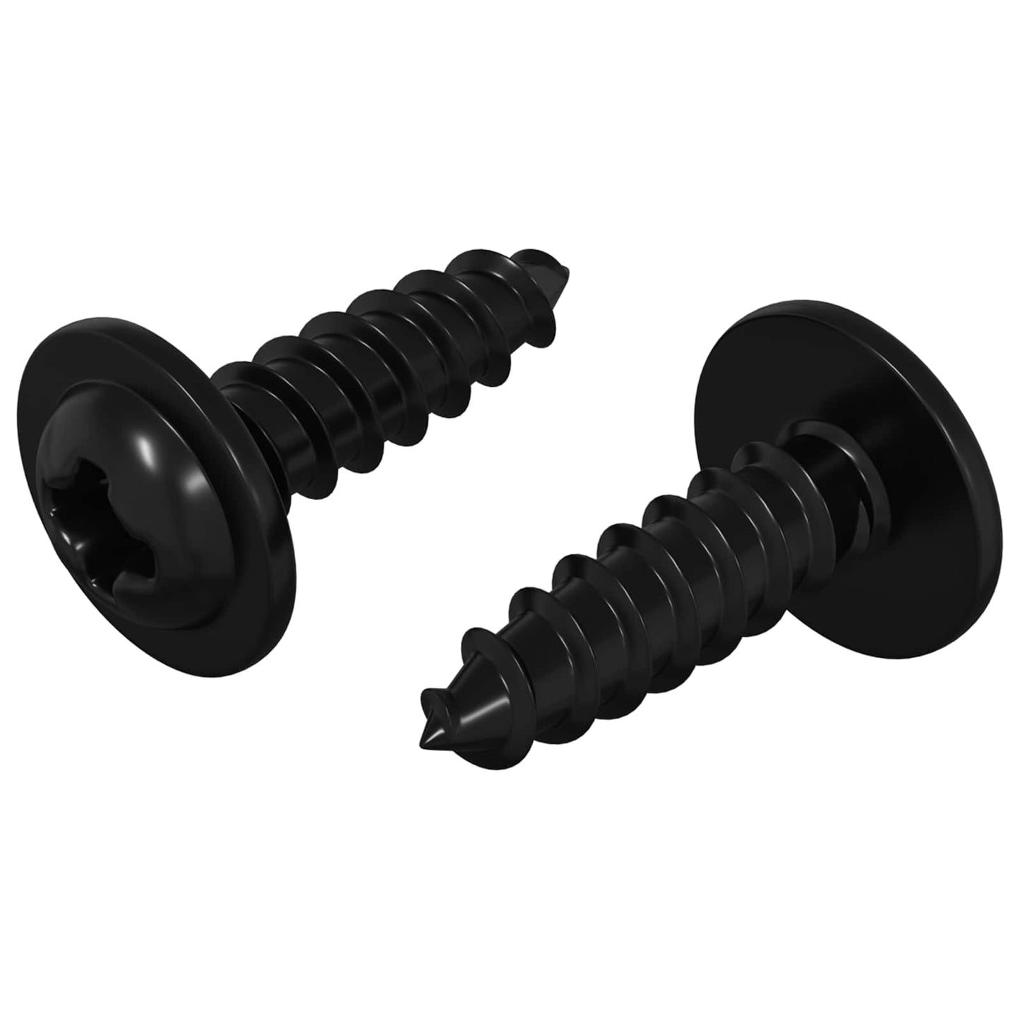 Self Tapping Nail 2 pcs Black 3.5 x 12 mm Iron