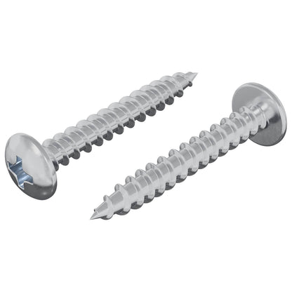 Wood Screw 2 pcs Silver M4 x 28 mm Iron