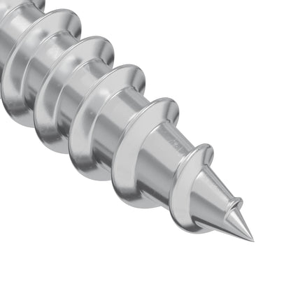 Wood Screw 8182 pcs Silver M4 x 28 mm Iron