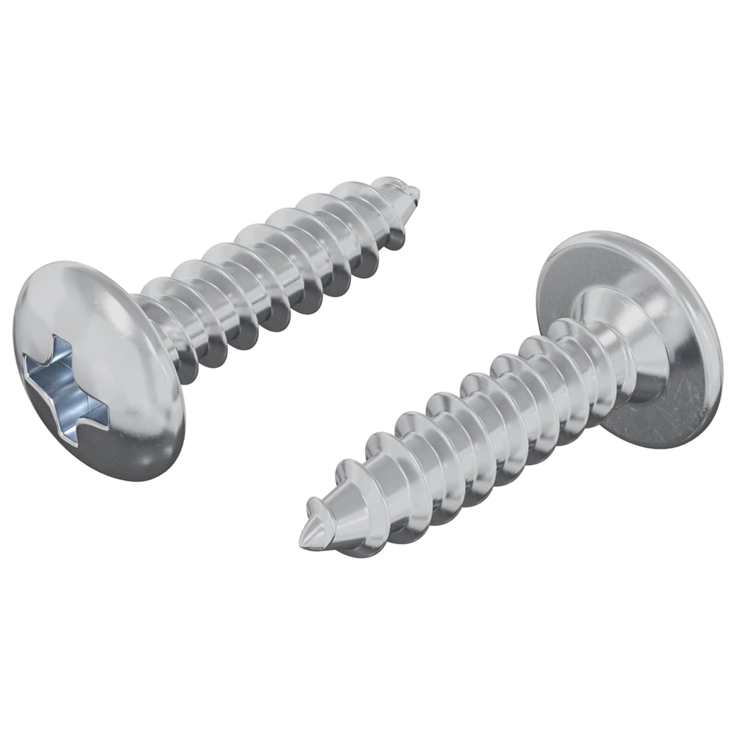 Screw 2 pcs Silver M4 x 16 mm Steel