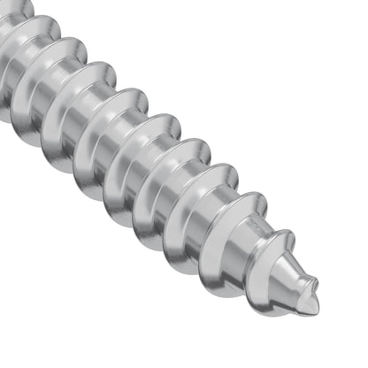 Wood Screw 2 pcs Silver 9.8 x 53 mm Steel