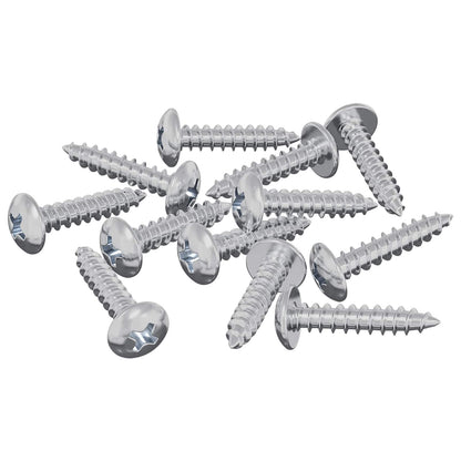 Wood Screws 12 pcs Silver M3.5 x 20 mm Steel