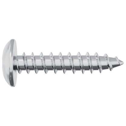 Wood Screws 12 pcs Silver M3.5 x 20 mm Steel