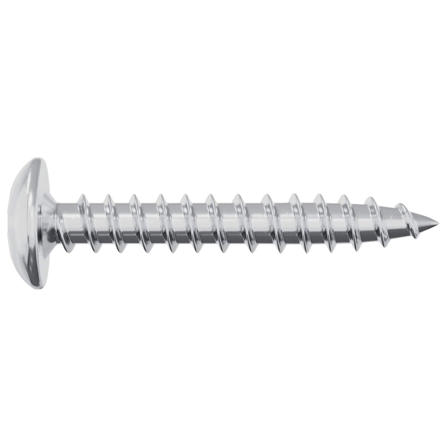 Wood Screws 2 pcs Silver M4 x 25 mm Steel