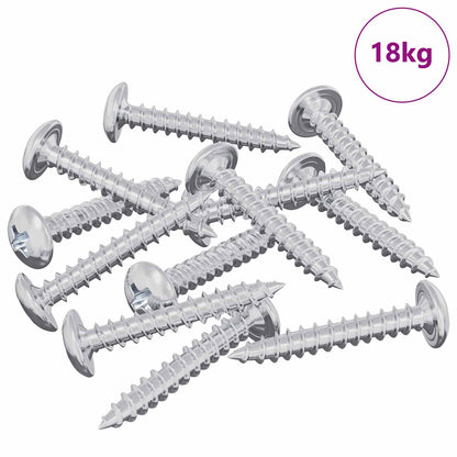 Wood Screws 9231 pcs Silver Steel
