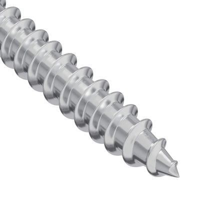 Wood Screws 12 pcs Silver M4 x 28 mm Steel