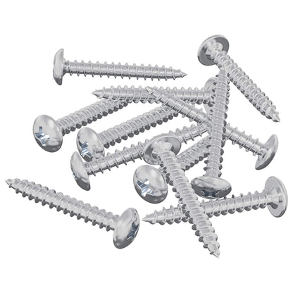 Wood Screws 8451 pcs Silver Steel