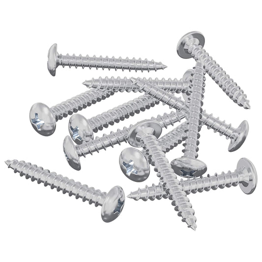 Wood Screws 8451 pcs Silver Steel