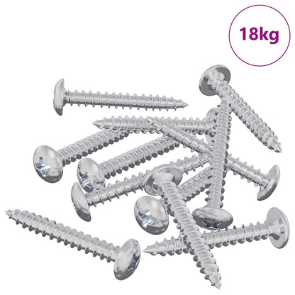 Wood Screws 8451 pcs Silver Steel