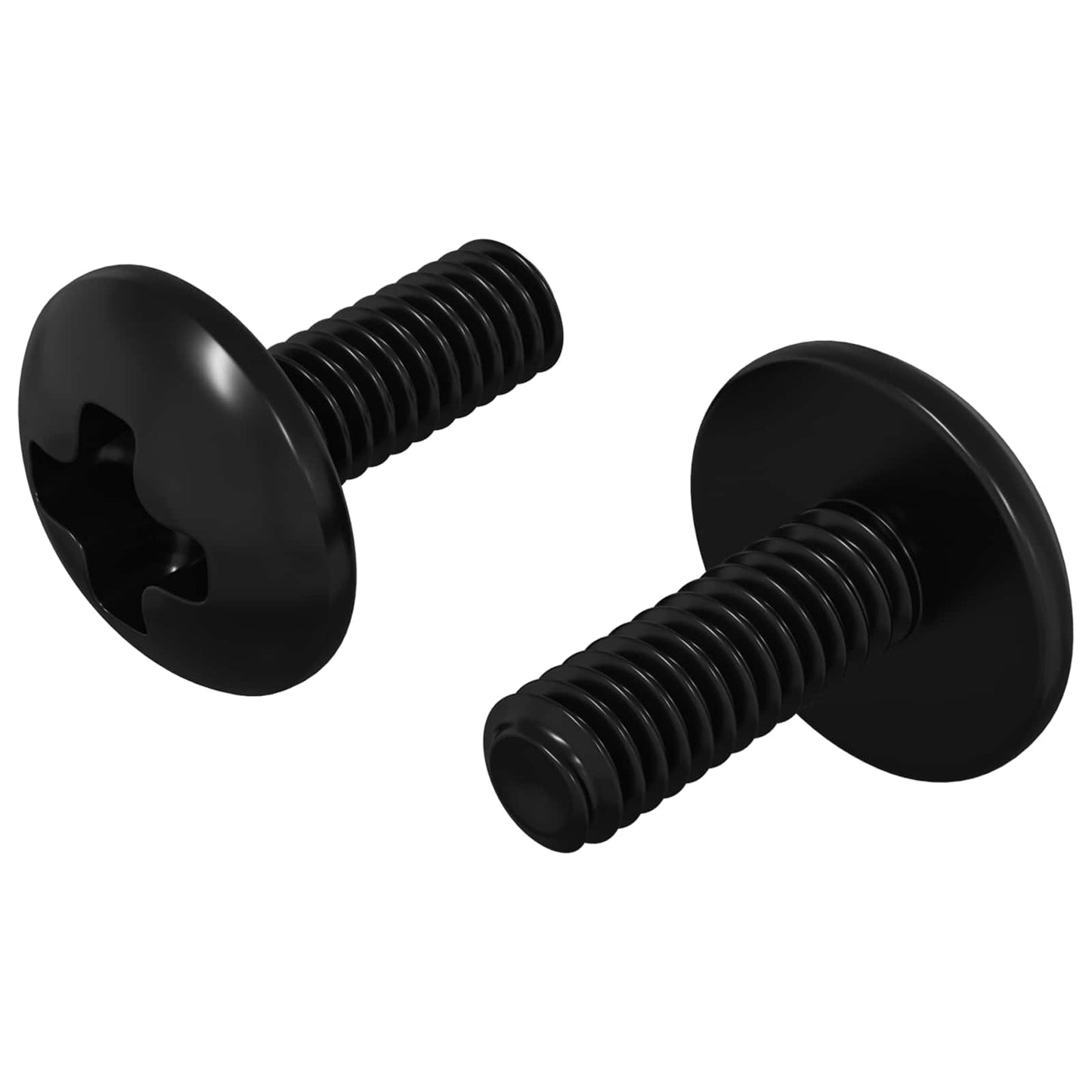 Sleeve Screws 2 pcs Black M4 x 10 mm Steel
