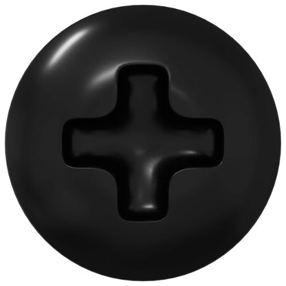 Sleeve Screws 8182 pcs Black M4 x 10 mm Iron