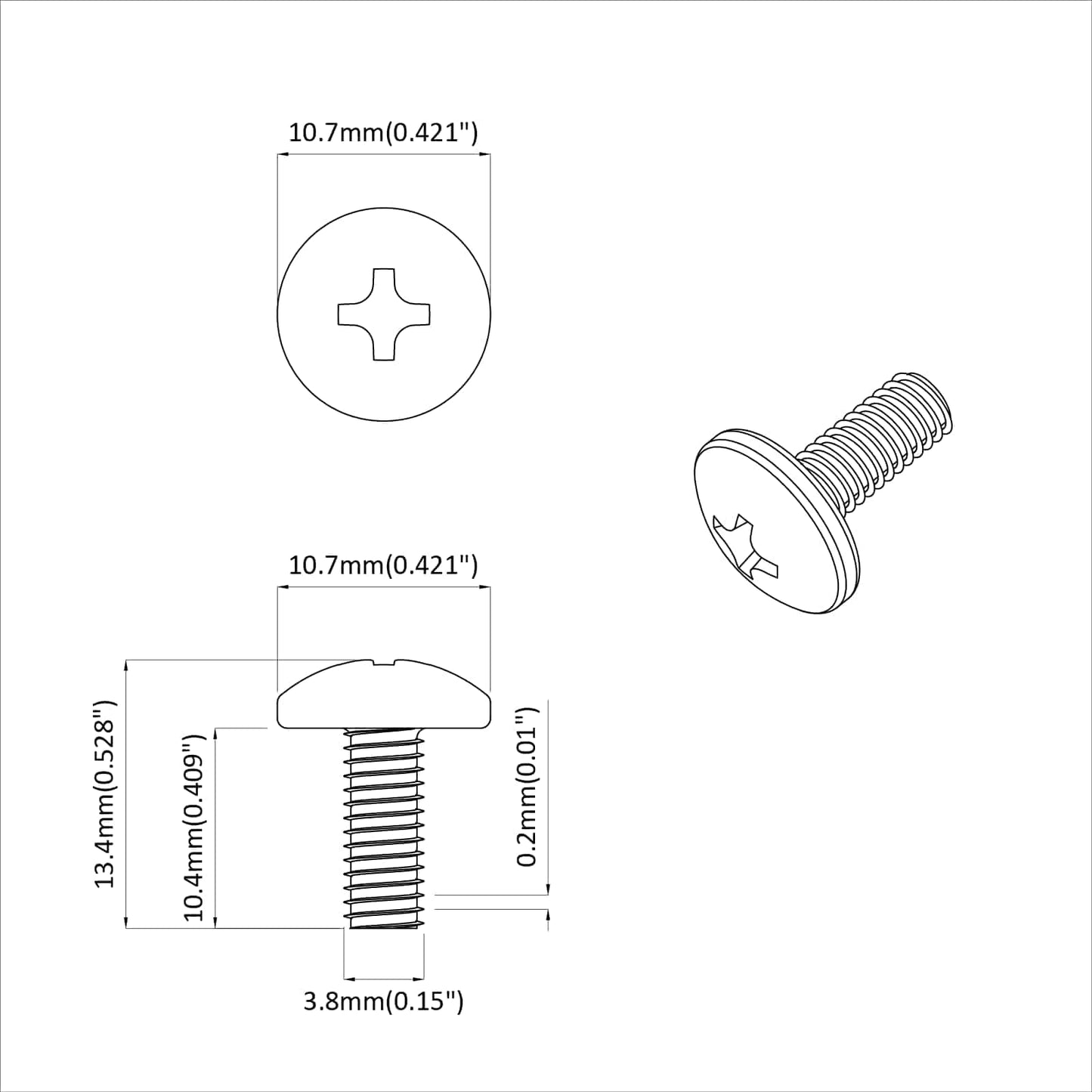 Sleeve Screws 8182 pcs Black M4 x 10 mm Iron