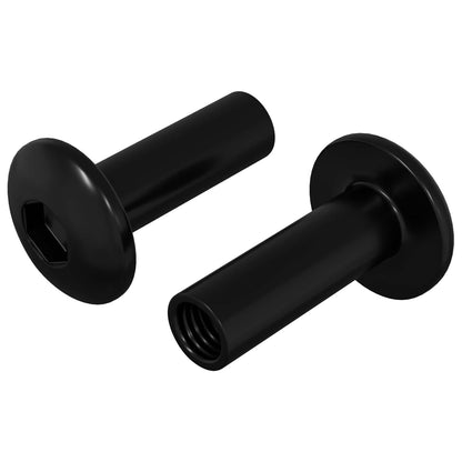Sleeve Nuts 2 pcs Black M4 x 14.5 mm Metal