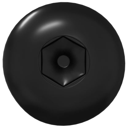 Sleeve Nuts 12 pcs Black M4 x 14.5 mm Metal