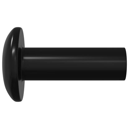 Sleeve Nuts 12 pcs Black M4 x 14.5 mm Metal