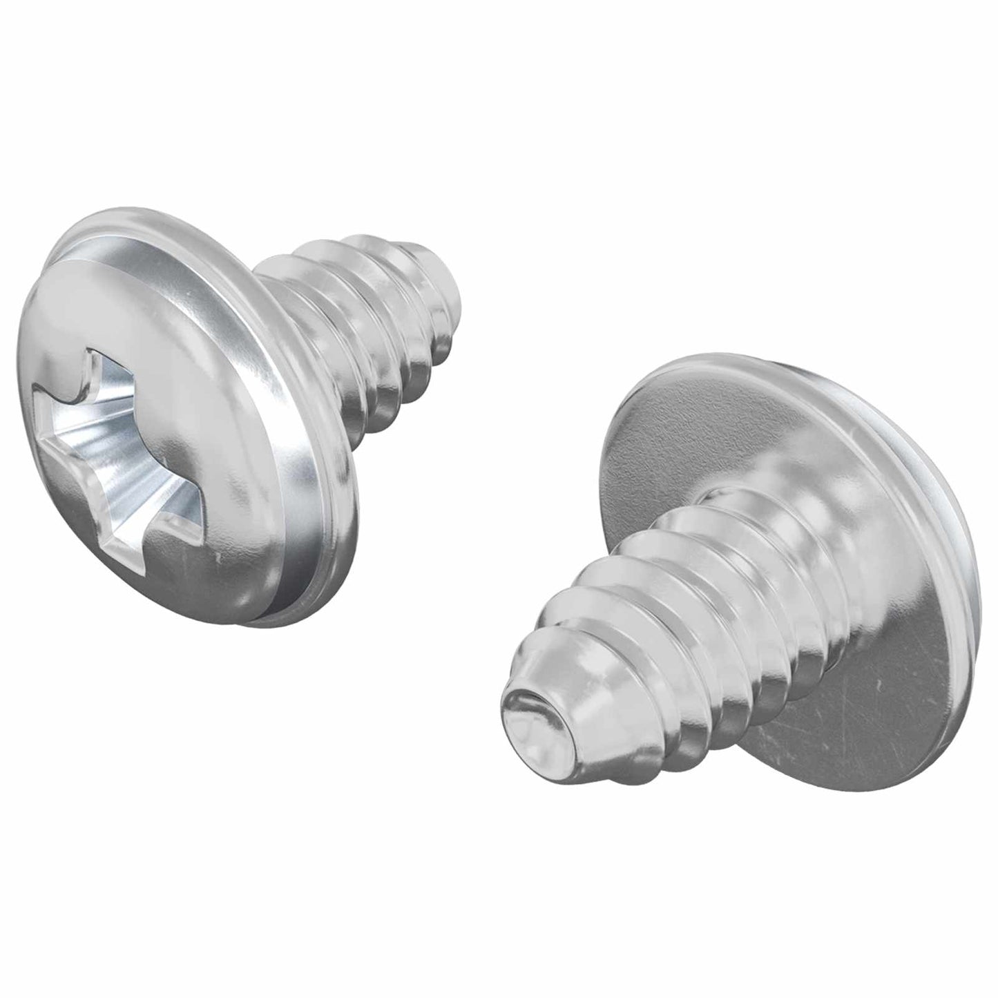 Lock Screws 2 pcs Silver M4 x 5 mm Iron