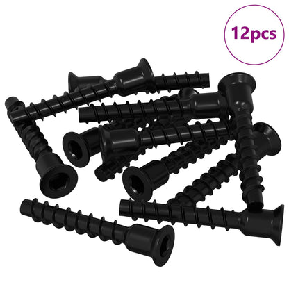 Socket Cap Head Screw 12 pcs Black 7 x 40 mm Iron