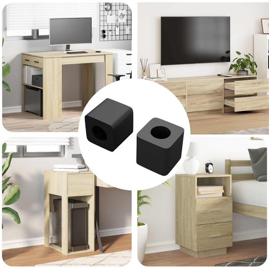 Drawer Holder 2 pcs Black 15 x 15 x 15mm PP Copolymer