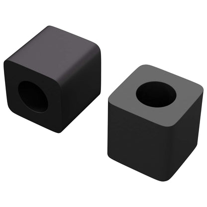 Drawer Holder 2 pcs Black 15 x 15 x 15mm PP Copolymer