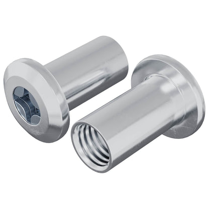 Lock Nut 2 pcs Nickel M6 x 25 mm Steel