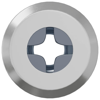 Lock Nut 2 pcs Silver M6 x 25 mm Steel