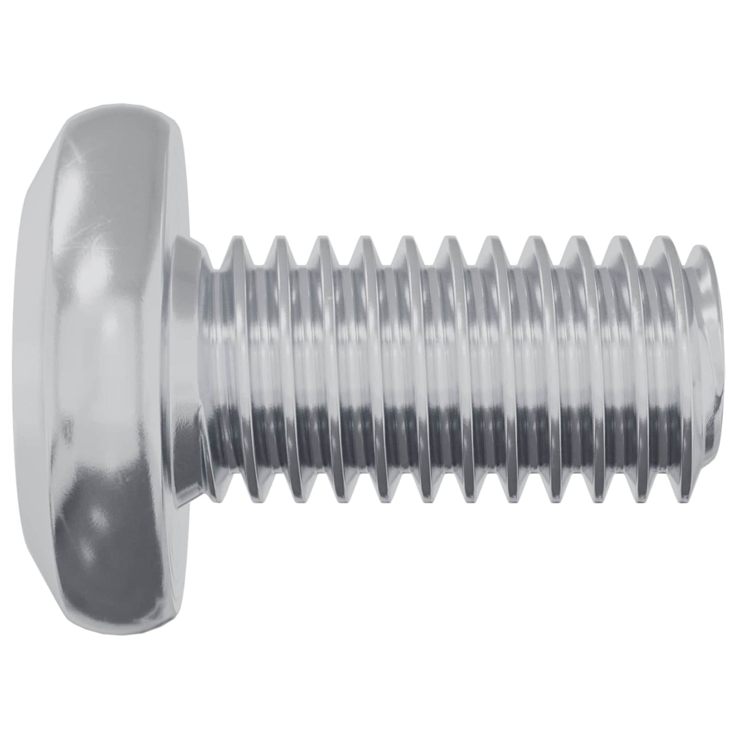 Lock Screw Plain 2 pcs Silver M6 x 12 mm Steel