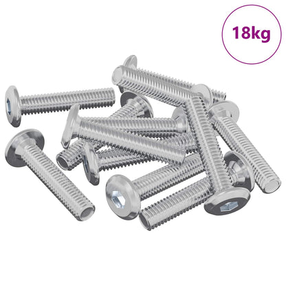 Lock Screw Plain 2647 pcs Silver Steel
