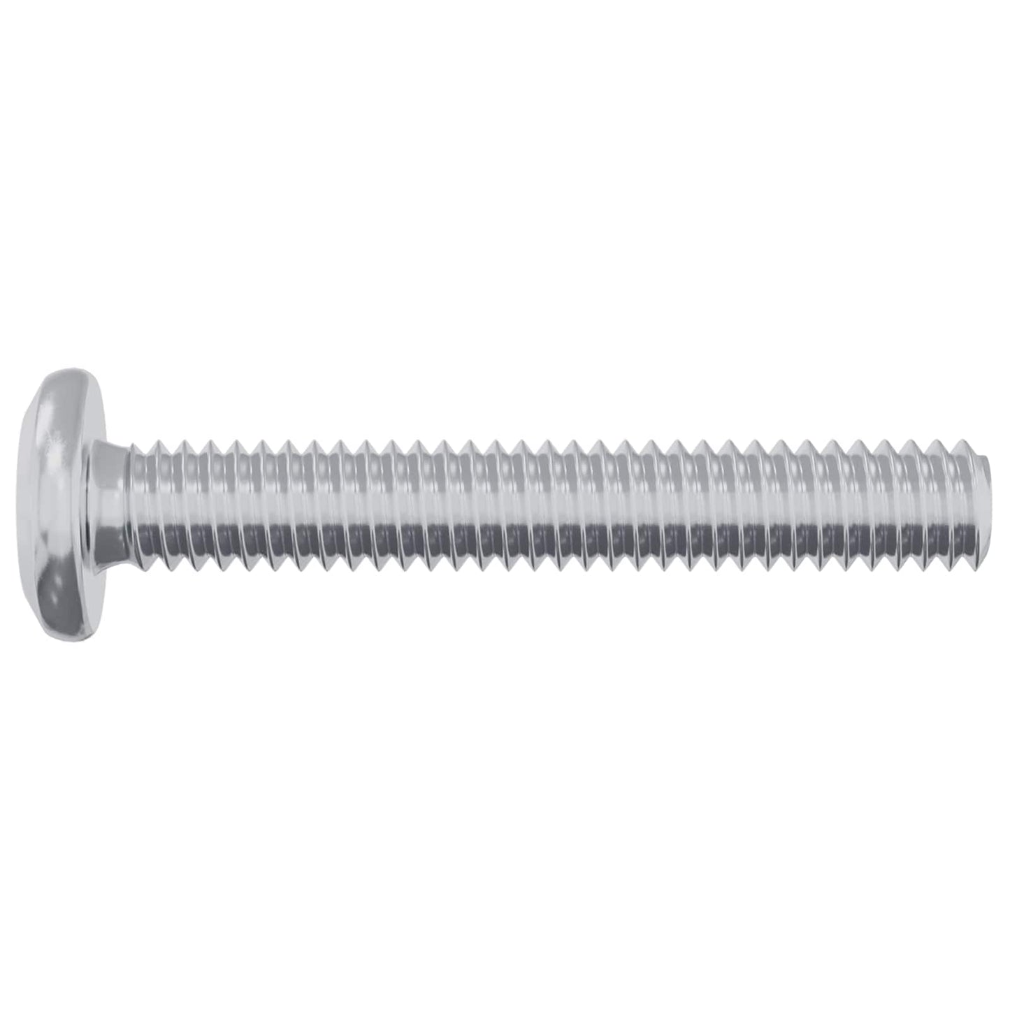 Lock Screw Plain 2 pcs Silver M6 x 35 mm Steel