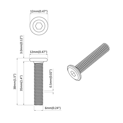 Lock Screw Plain 2514 pcs Silver Steel