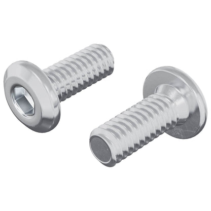 Head Lock Screw 2 pcs Silver M6 x 15 mm Steel
