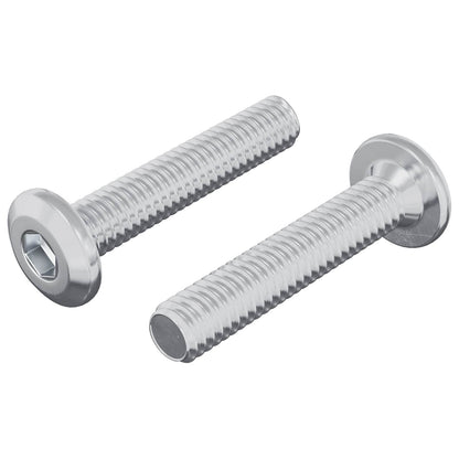 Head Lock Screw 2 pcs Silver M6 x 30 mm Steel