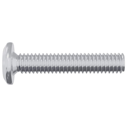 Head Lock Screw 12 pcs Silver M6 x 30 mm Steel