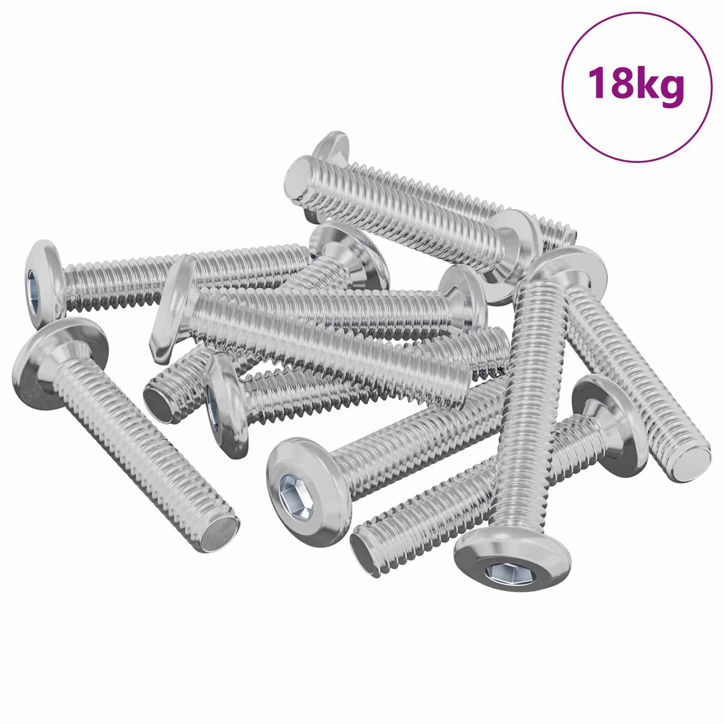 Head Lock Screw 2647 pcs Silver Steel