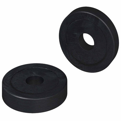 suitable for Flat Washer 2 pcs Black ∅15 x 3 mm PVC Copolymer