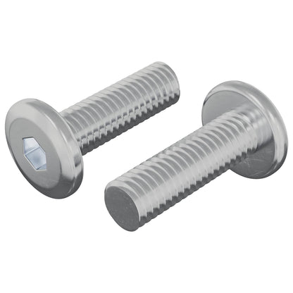Screw 2 pcs Silver 8 x 25 mm Steel