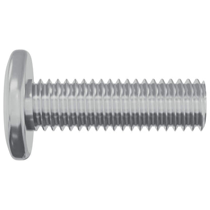 Screw 12 pcs Silver 8 x 25 mm Steel