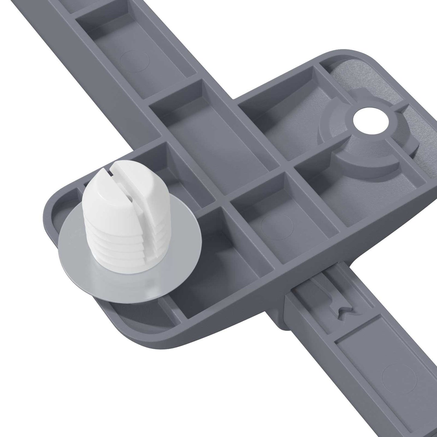 Soft Close Damper 2 pcs Grey 125 x 47 x 15 mm PP