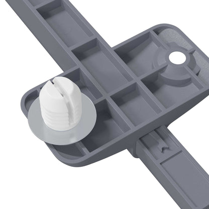 Soft Close Damper 2 pcs Grey 125 x 47 x 15 mm PP