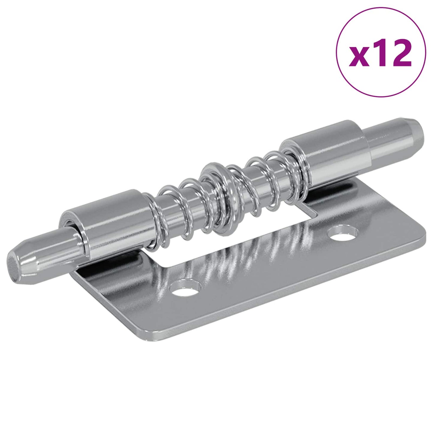 Latch 12 pcs Silver 46 x 17 x 1.2 mm Steel