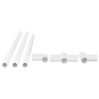 PVC Pipe 12 pcs White 12.2 x 1.8 x 500 mm PP and PE