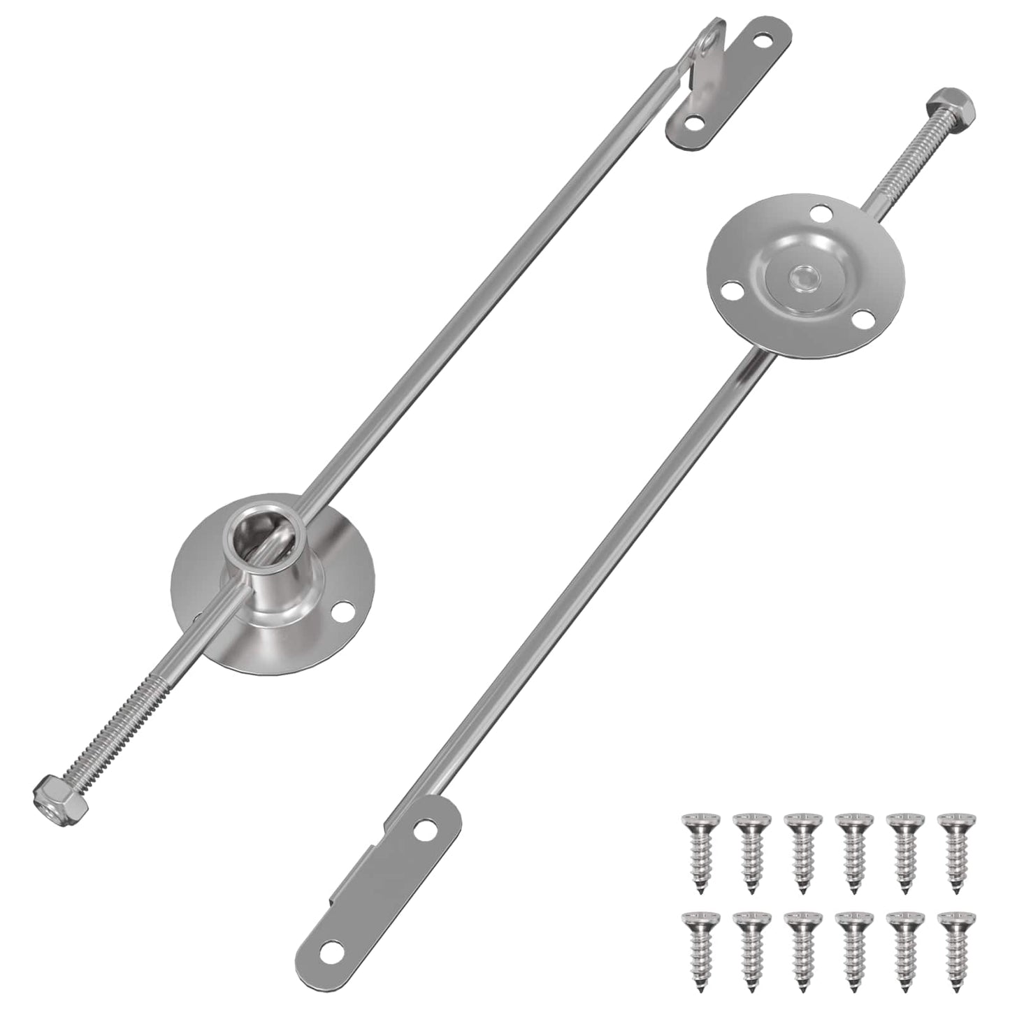 Pull Rod Hinge 2 pcs Silver 190 mm Iron