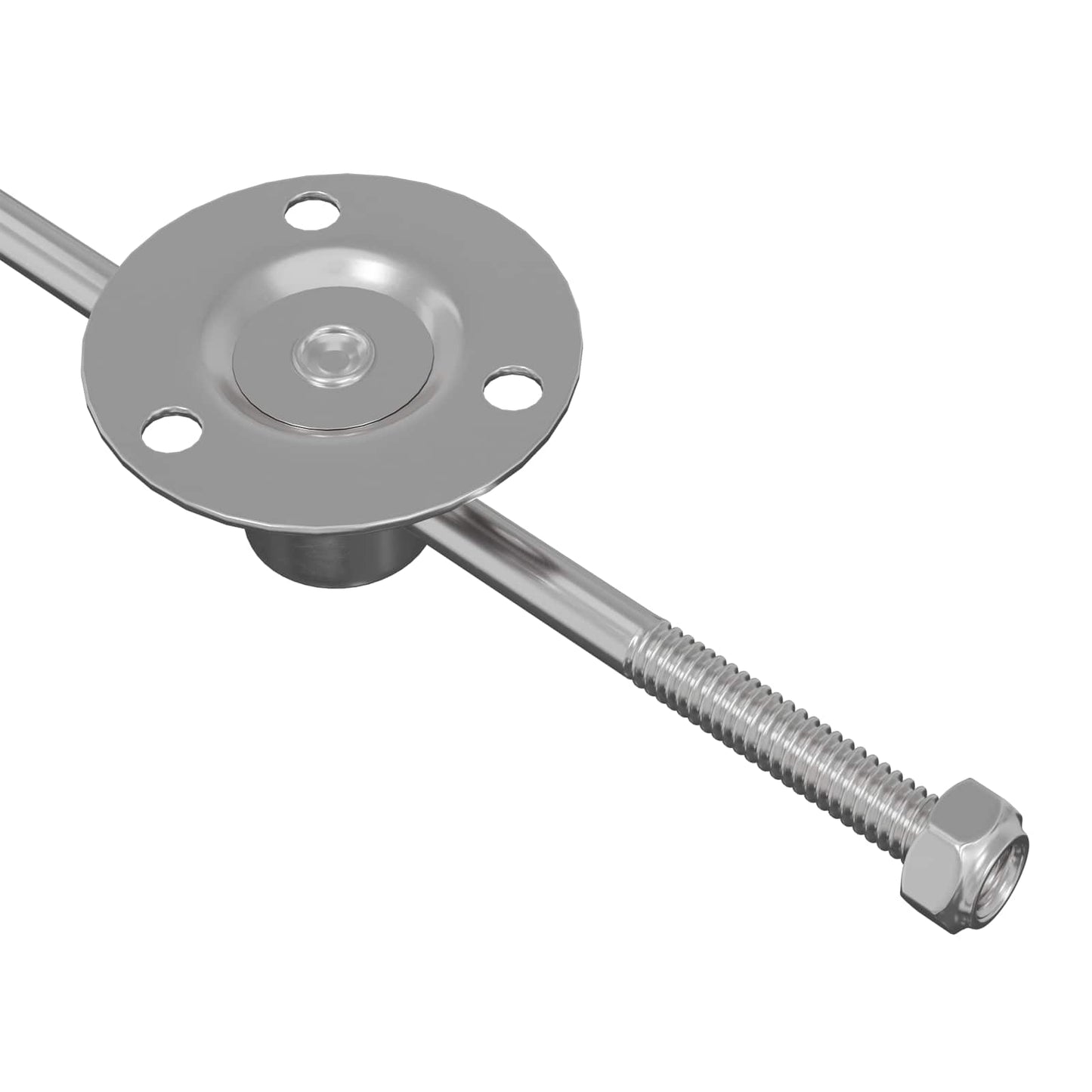 Pull Rod Hinge 12 pcs Silver 190 mm Metal