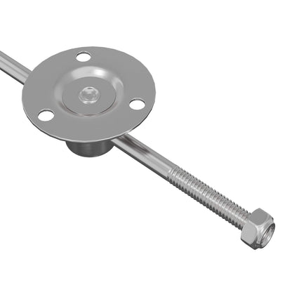 Pull Rod Hinge 12 pcs Silver 190 mm Metal