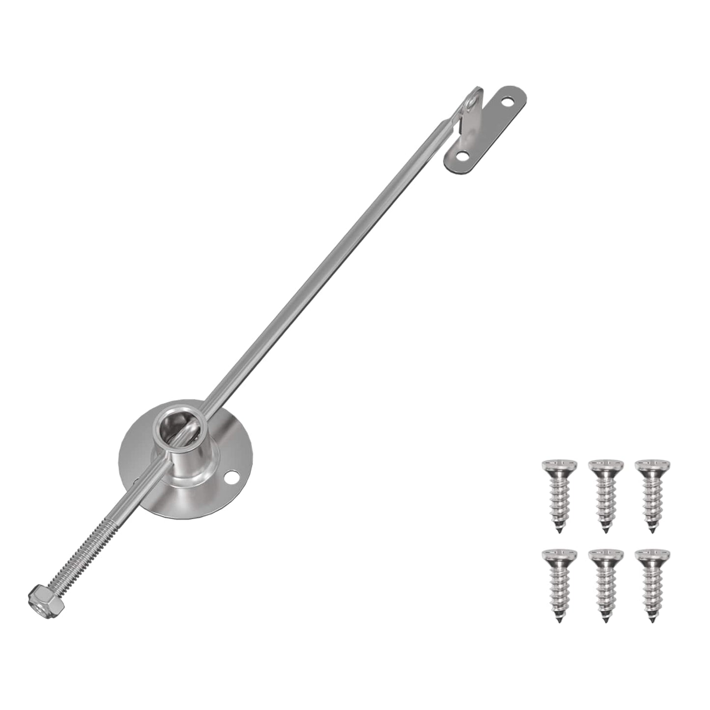 Pull Rod Hinge 12 pcs Silver 190 mm Metal