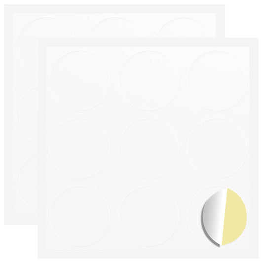 Sticker 2 pcs White Ø 20 x 0.5 mm Paper