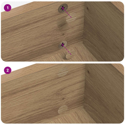 Self-adhesive Screw Cover 2 pcs Artisan Oak Ø 20 x 0.5 mm