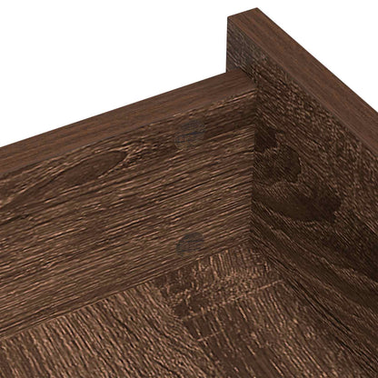Self-adhesive Screw Cover 12 pcs Brown Oak Ø 20 x 0.5 mm