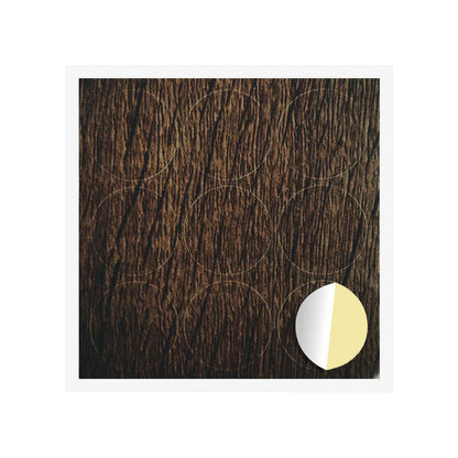 Self-adhesive Screw Cover 12 pcs Brown Oak Ø 20 x 0.5 mm